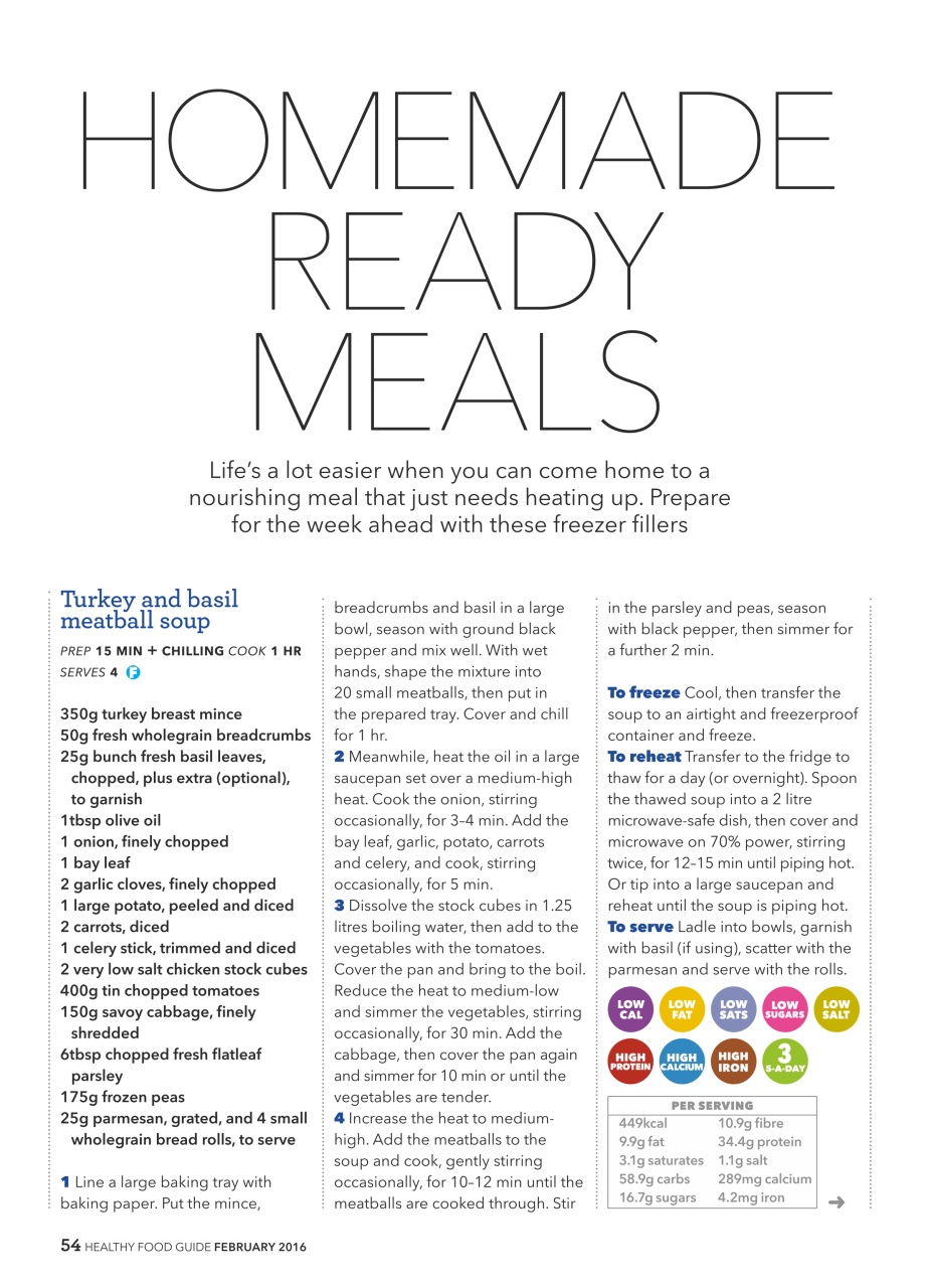 Healthy Food Guide Preview Pages