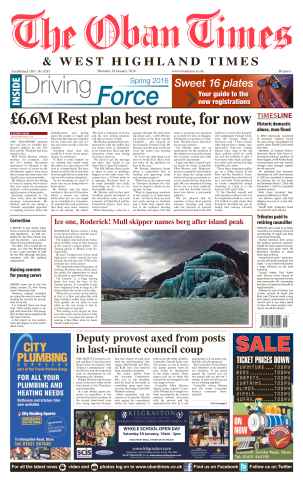 The Oban Times & Lochaber Times issue 28th January 2016