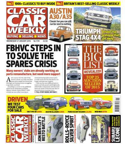 Classic Car Weekly issue 27th January 2016