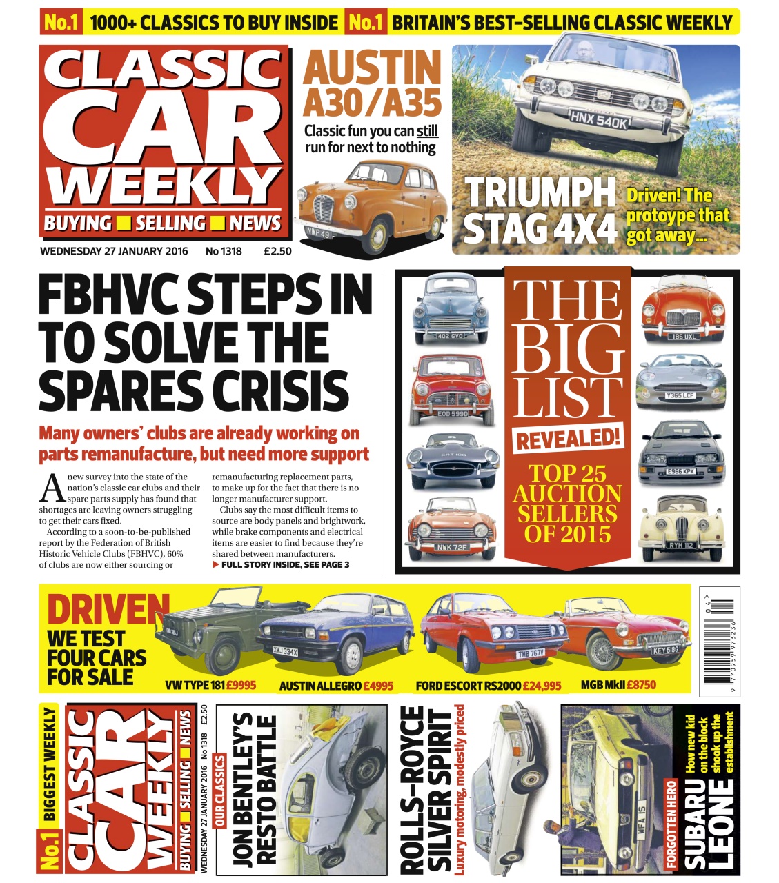 Classic Car Weekly Preview Pages