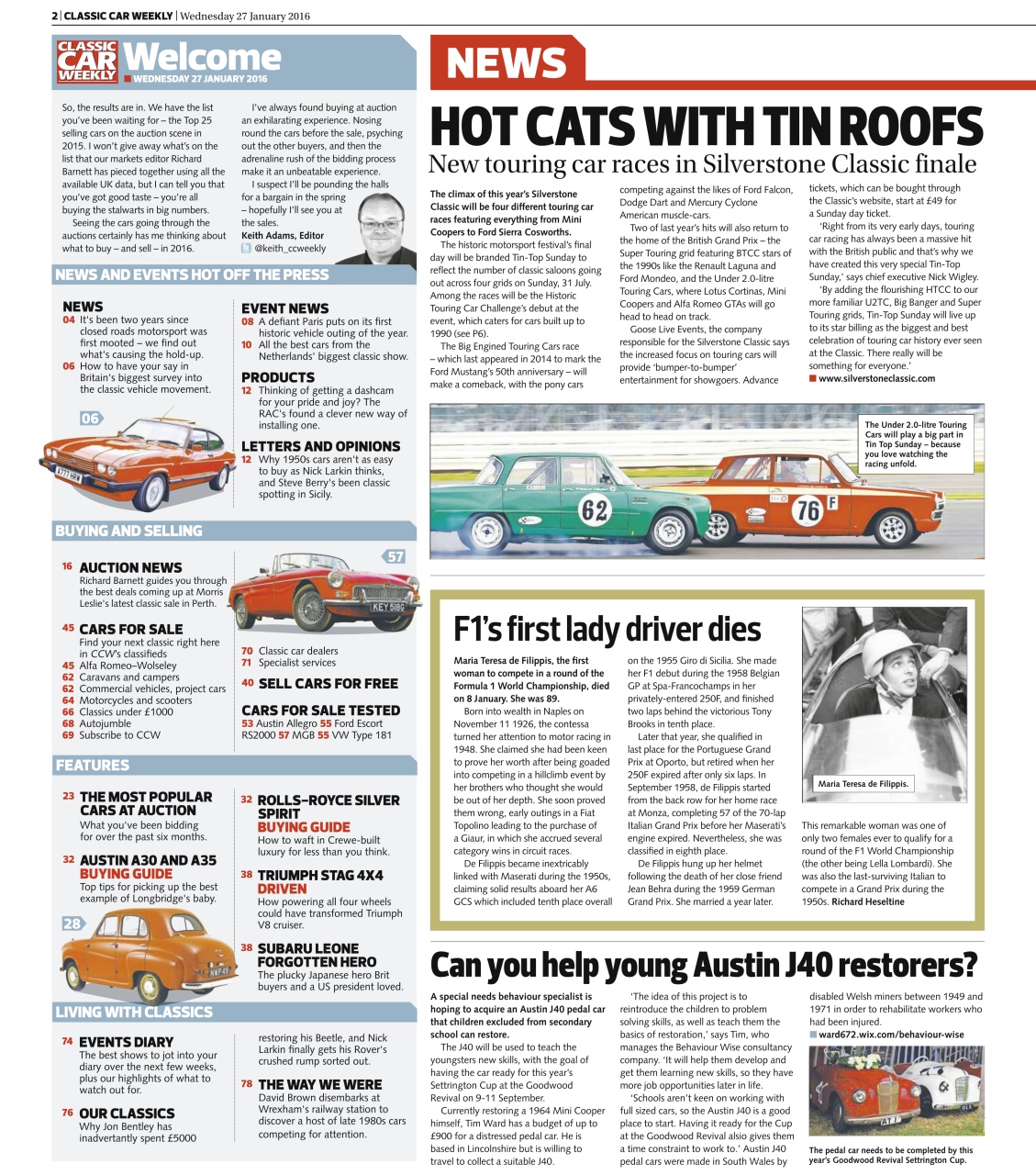 Classic Car Weekly Preview Pages