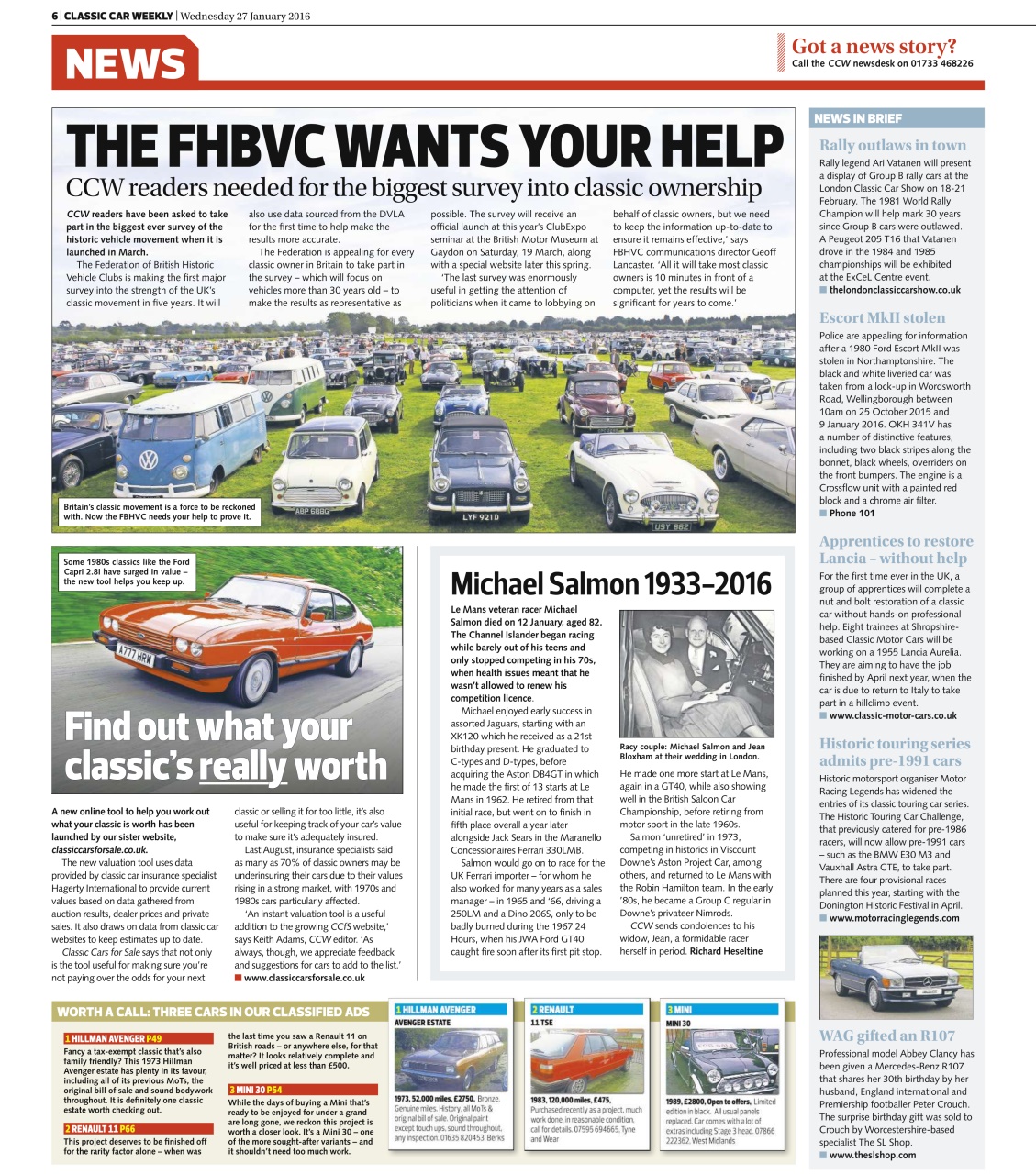 Classic Car Weekly Preview Pages