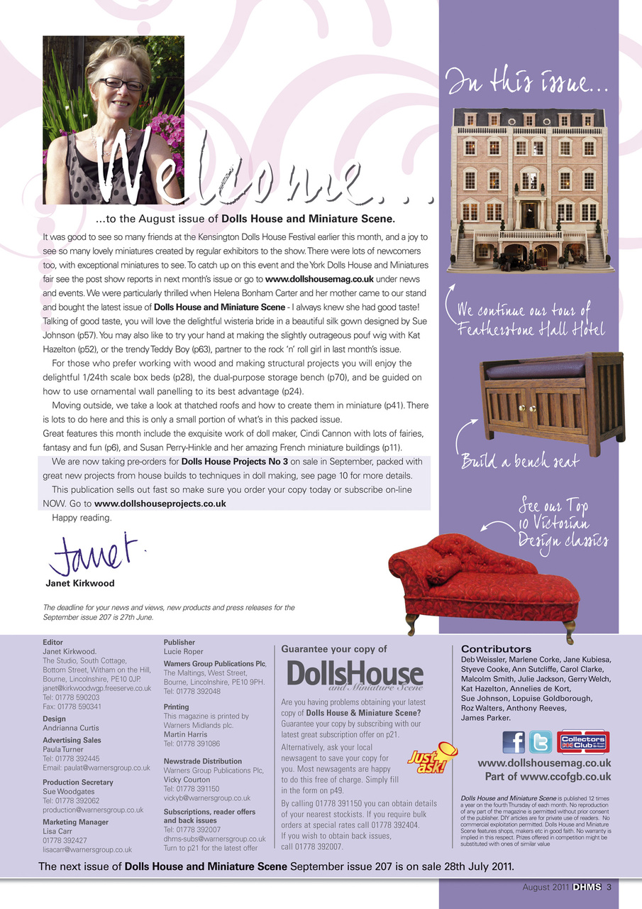 Dolls House and Miniature Scene Preview Pages