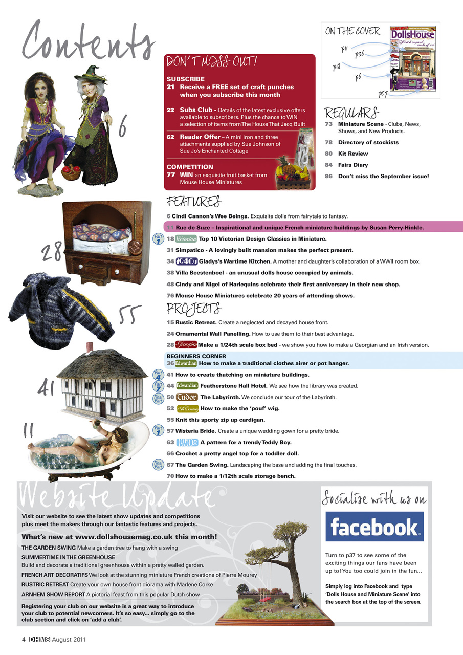 Dolls House and Miniature Scene Preview Pages