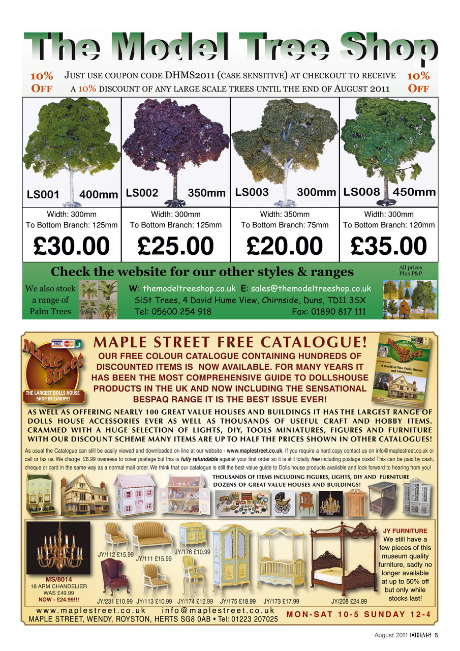 Dolls House and Miniature Scene Preview Pages