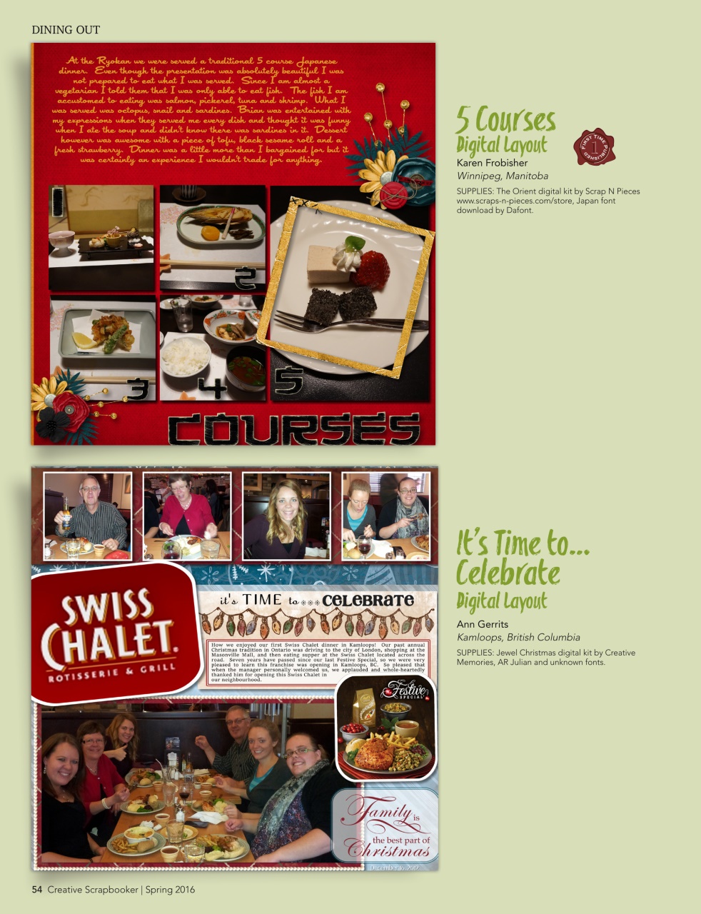 Creative Scrapbooker Preview Pages