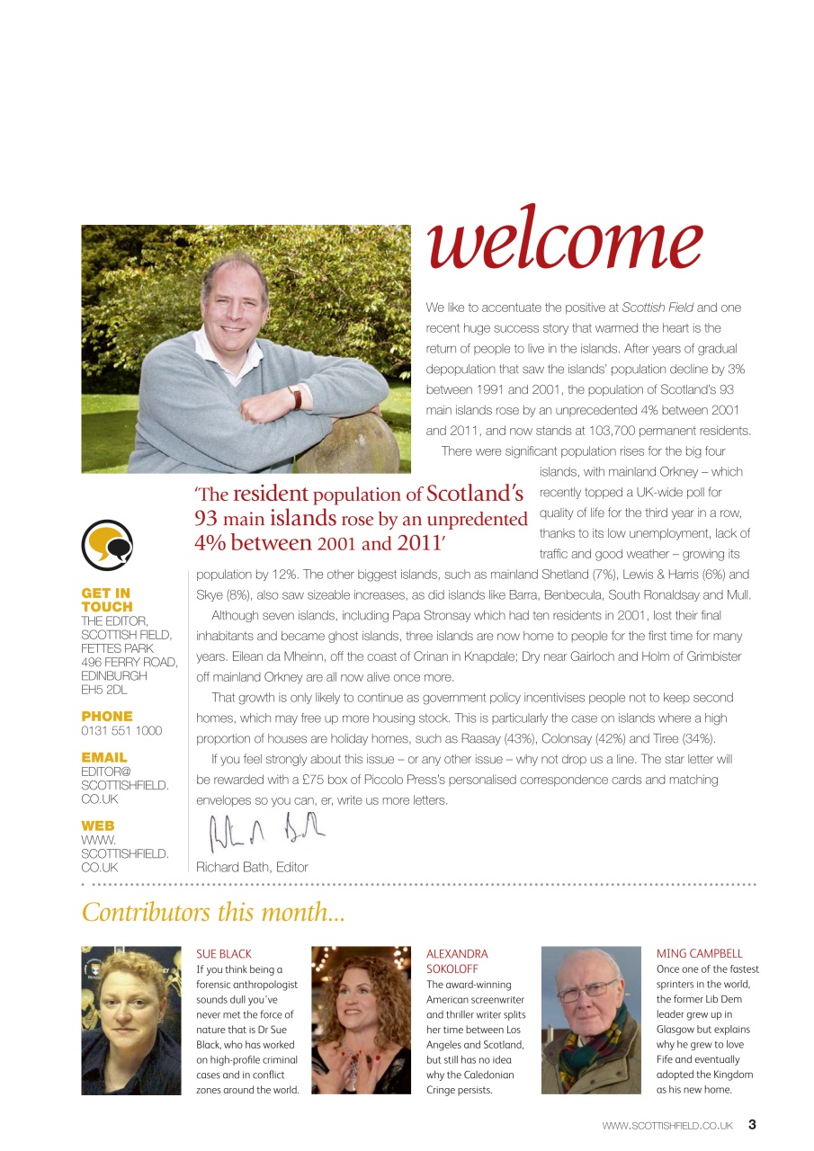 Scottish Field Preview Pages