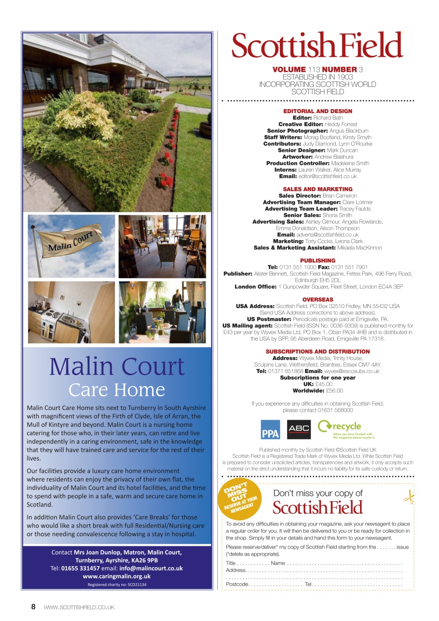 Scottish Field Preview Pages