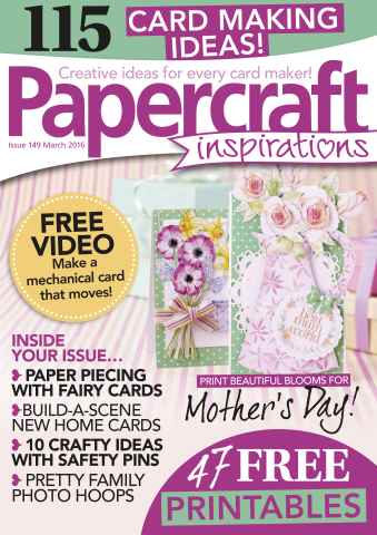 Papercraft Inspirations issue Issue 149- March 2016