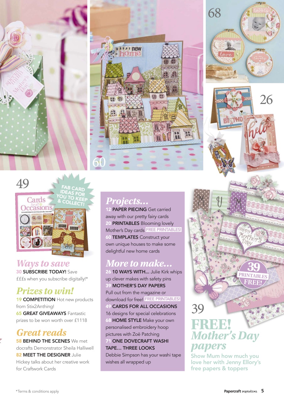 Papercraft Inspirations Preview Pages