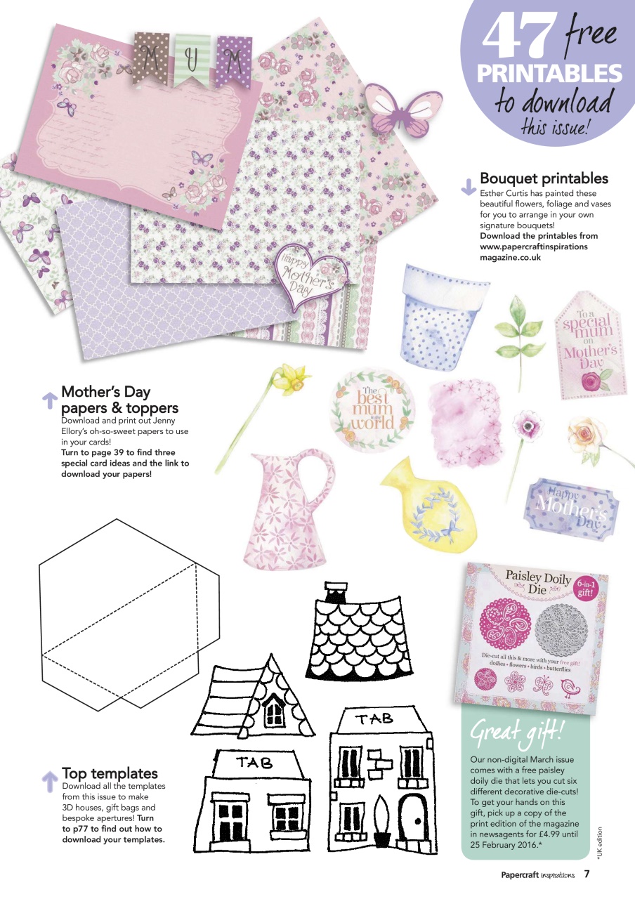 Papercraft Inspirations Preview Pages