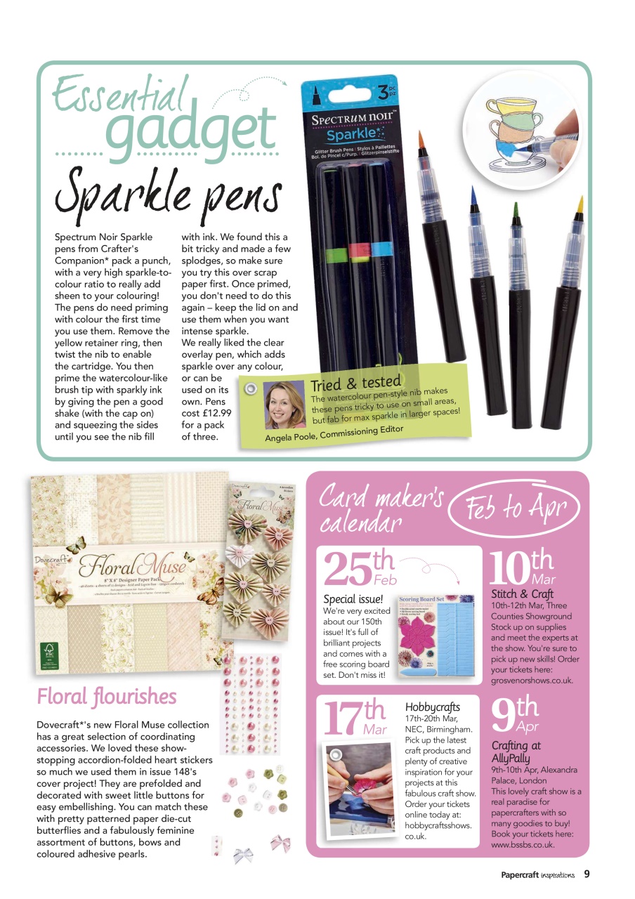 Papercraft Inspirations Preview Pages