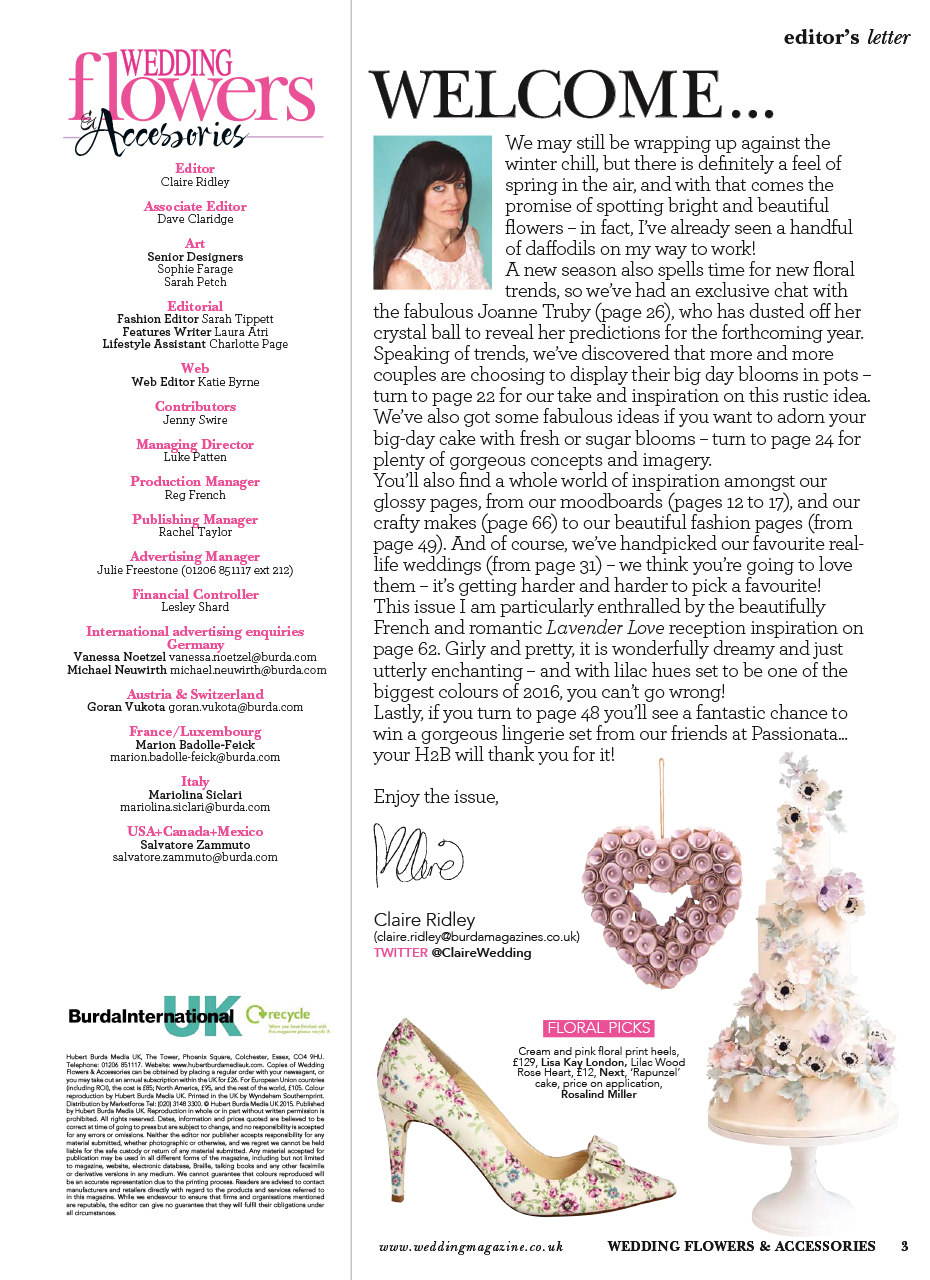 Wedding Flowers Magazine Preview Pages