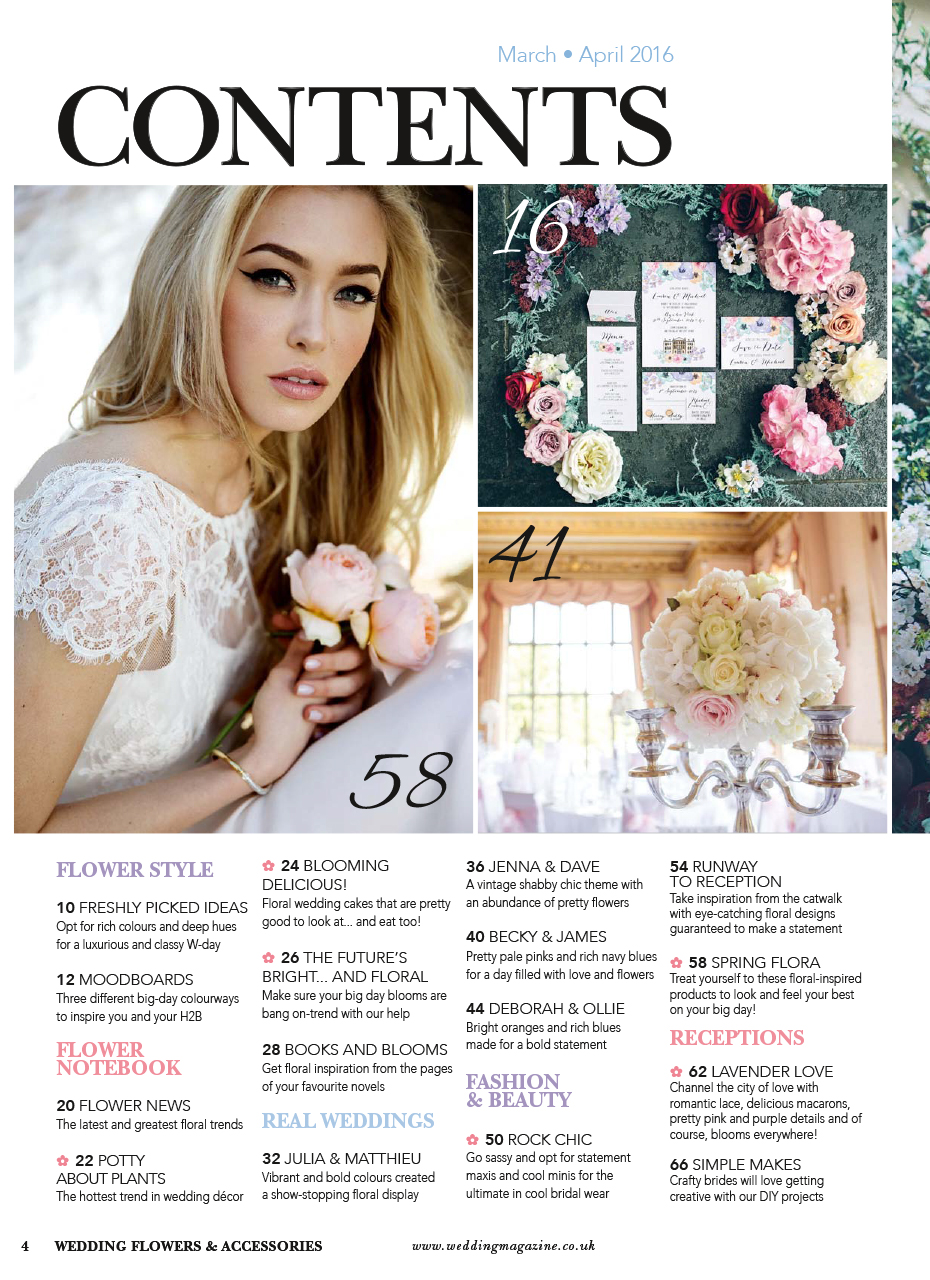Wedding Flowers Magazine Preview Pages