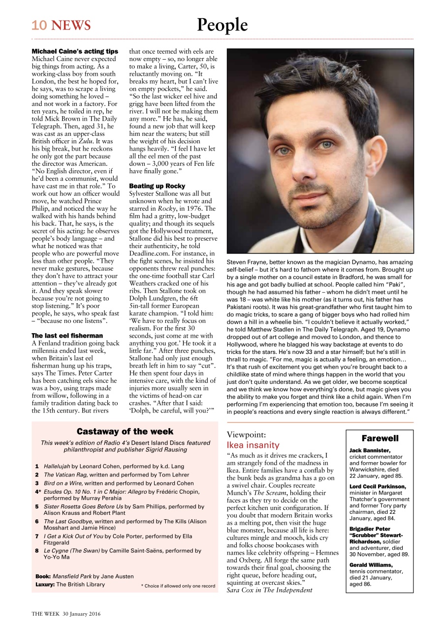 The Week Preview Pages