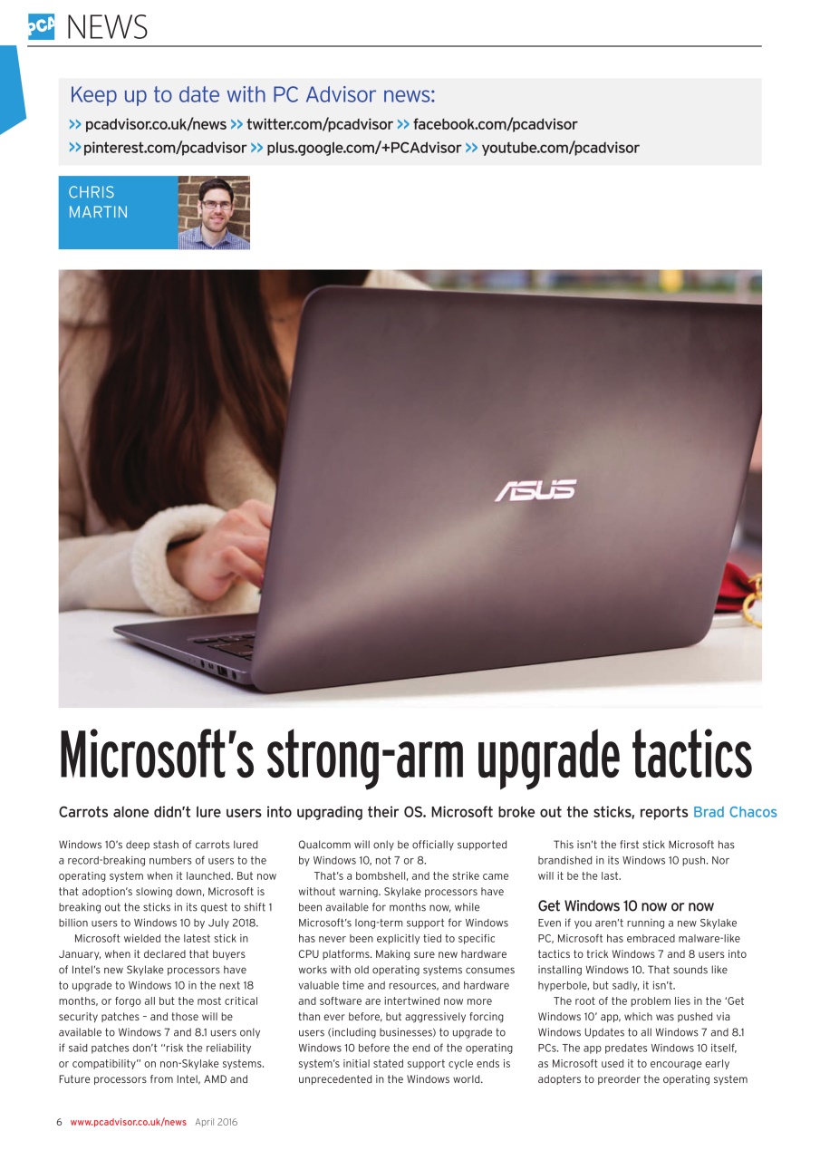 Tech Advisor Preview Pages