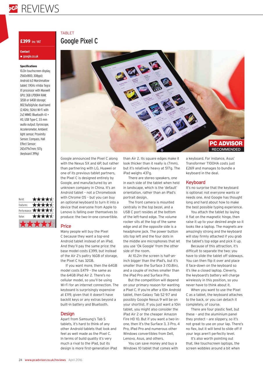 Tech Advisor Preview Pages