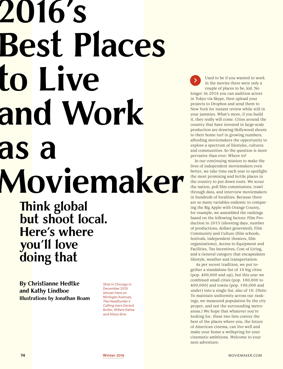 MovieMaker Magazine Preview Pages