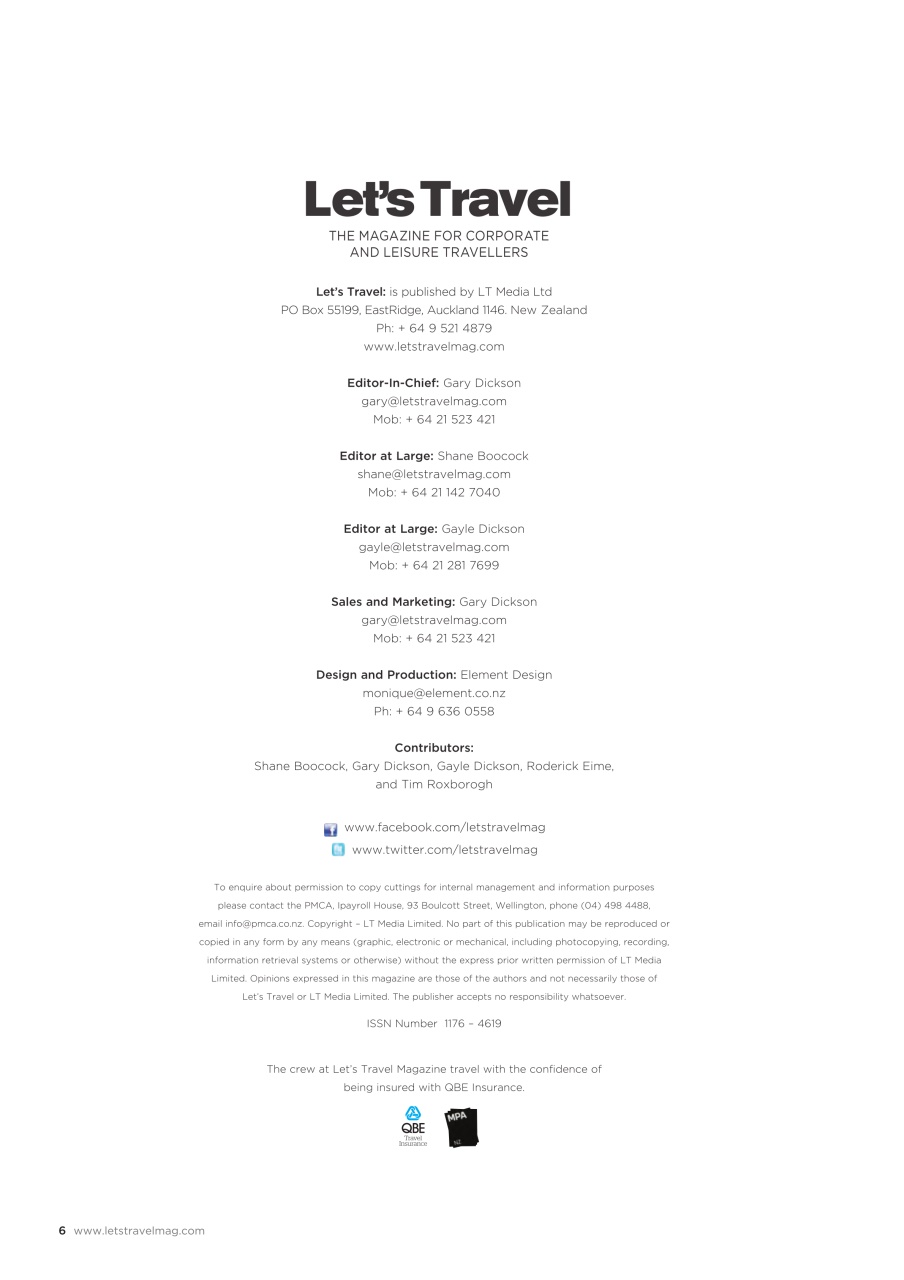 Let’s Travel Preview Pages