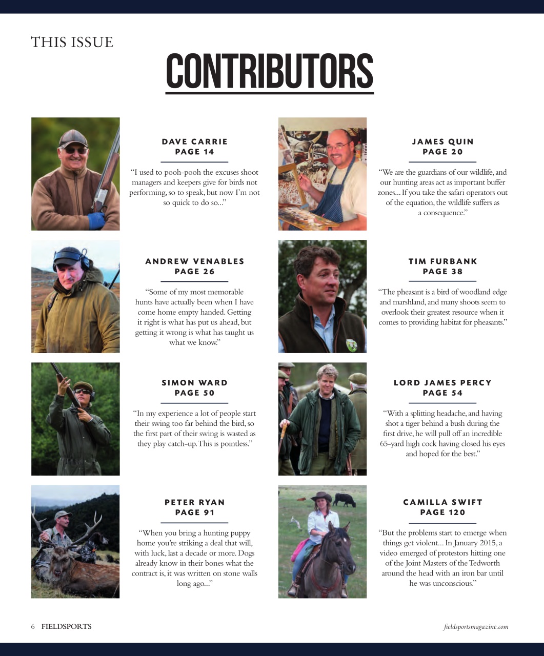 Fieldsports Journal Preview Pages
