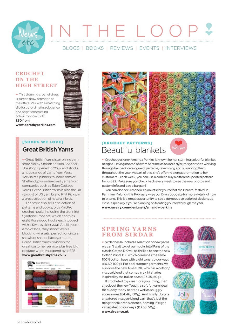 Inside Crochet Preview Pages