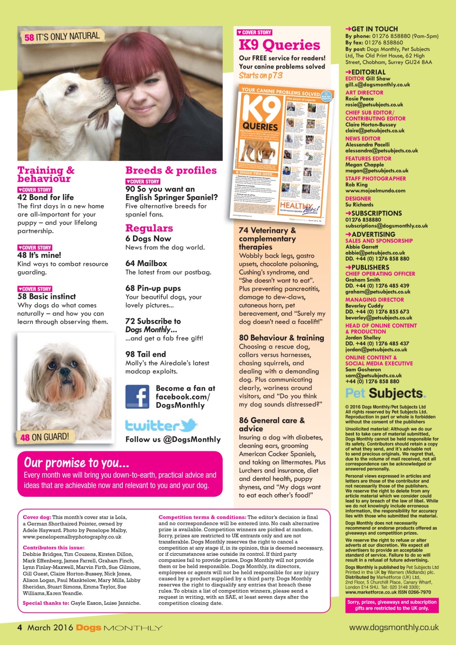Dogs Monthly Preview Pages