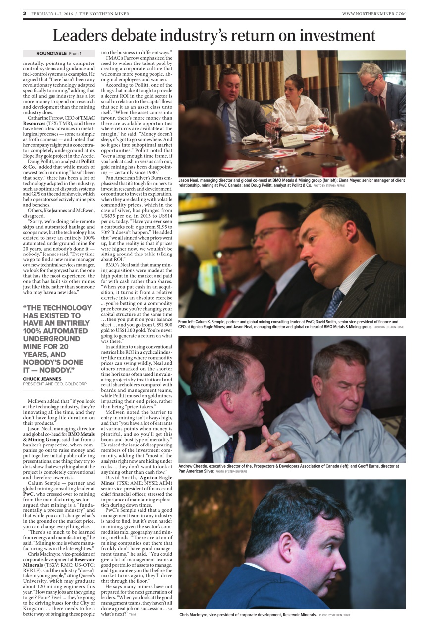 The Northern Miner Preview Pages