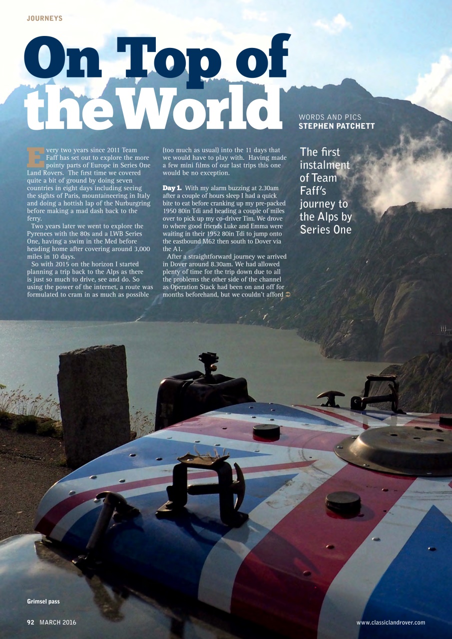 Classic Land Rover Magazine Preview Pages