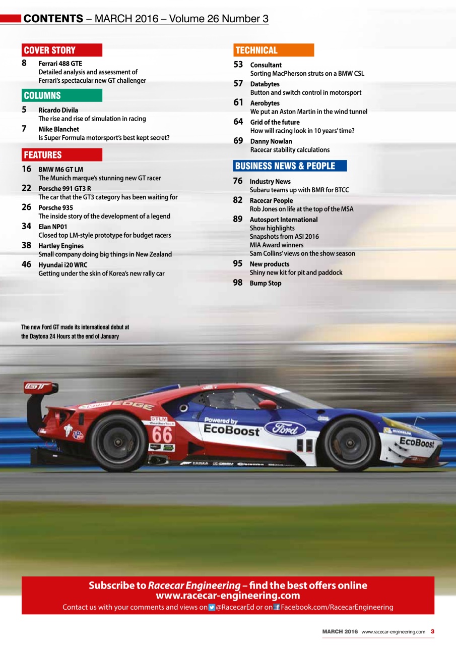 Racecar Engineering Preview Pages