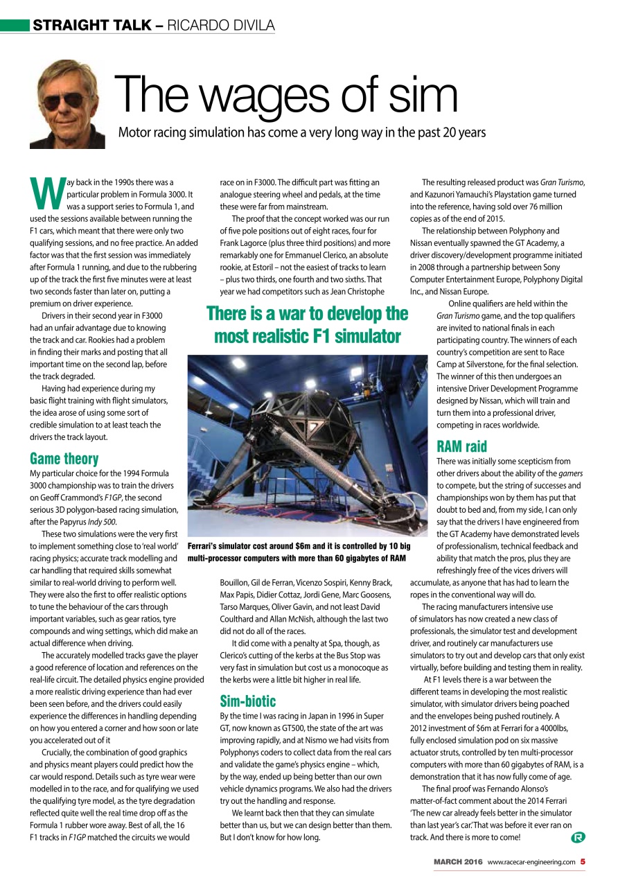 Racecar Engineering Preview Pages