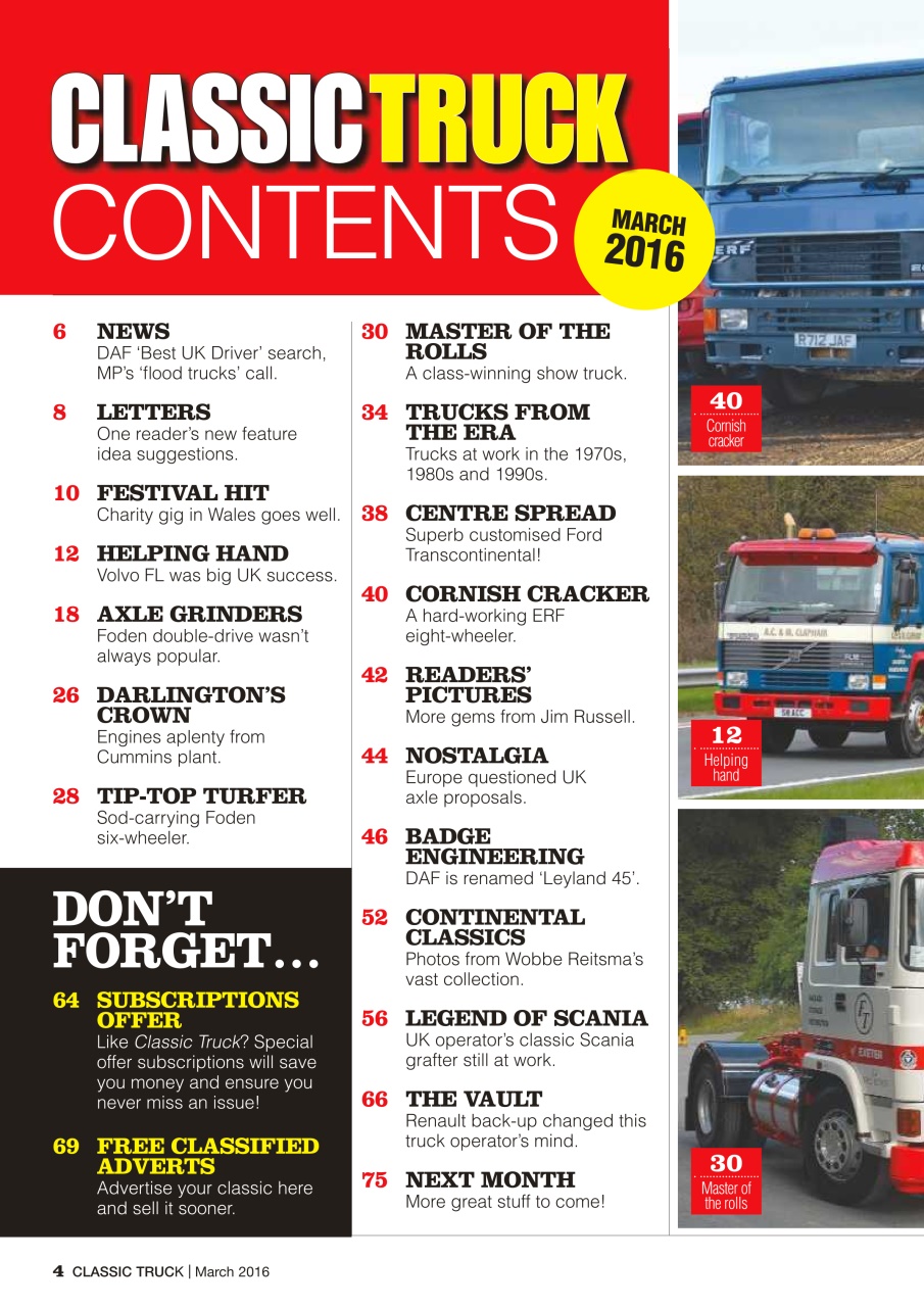 Classic Truck (OLD) Preview Pages