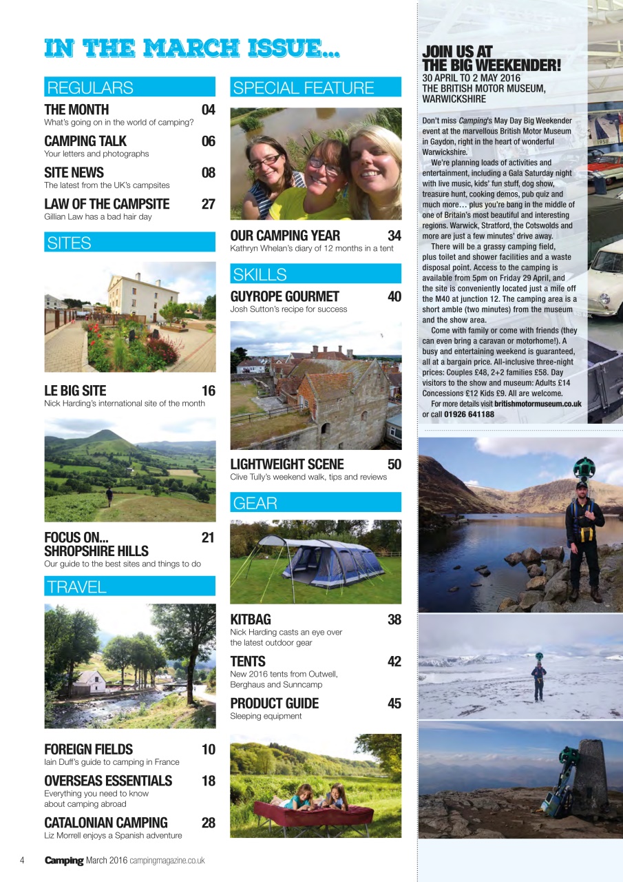 Camping Preview Pages