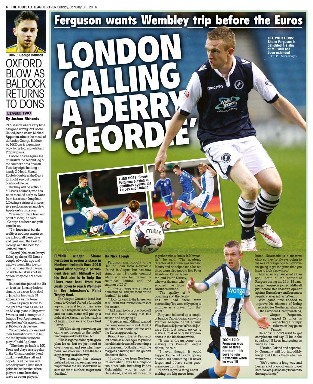 The Football League Paper Preview Pages
