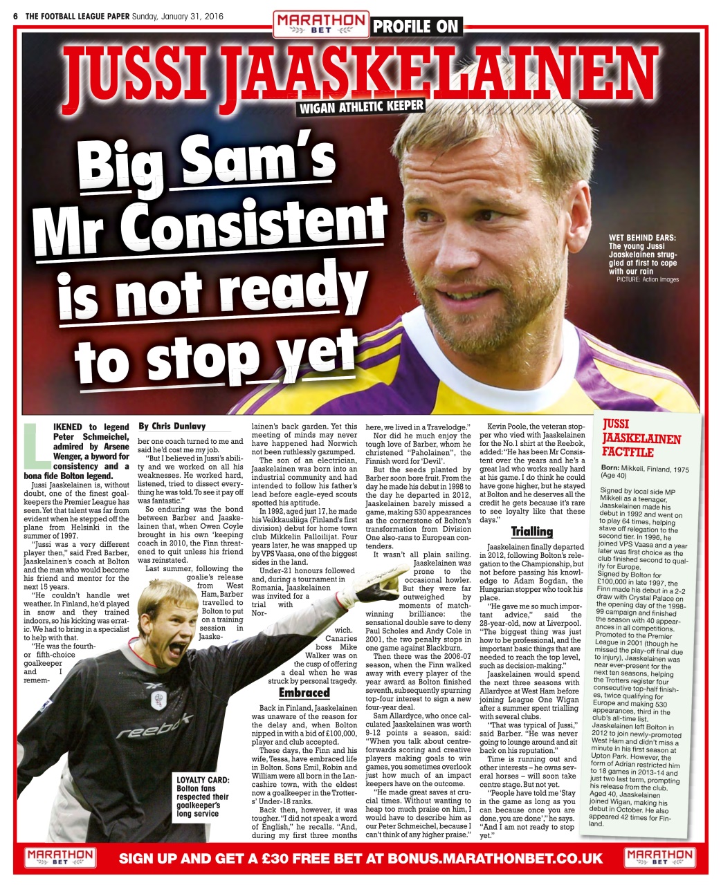 The Football League Paper Preview Pages