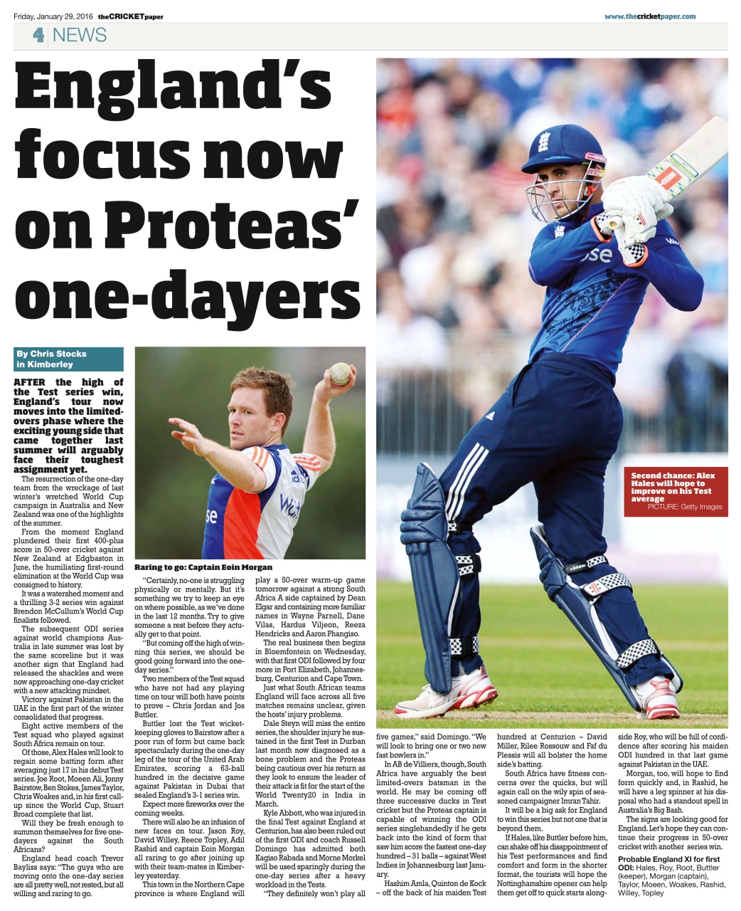 The Cricket Paper Preview Pages