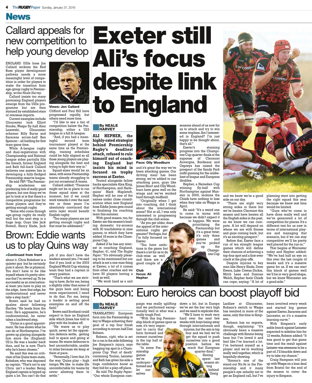 The Rugby Paper Preview Pages