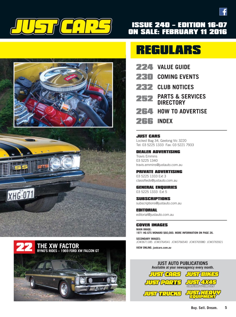 JUST CARS Preview Pages