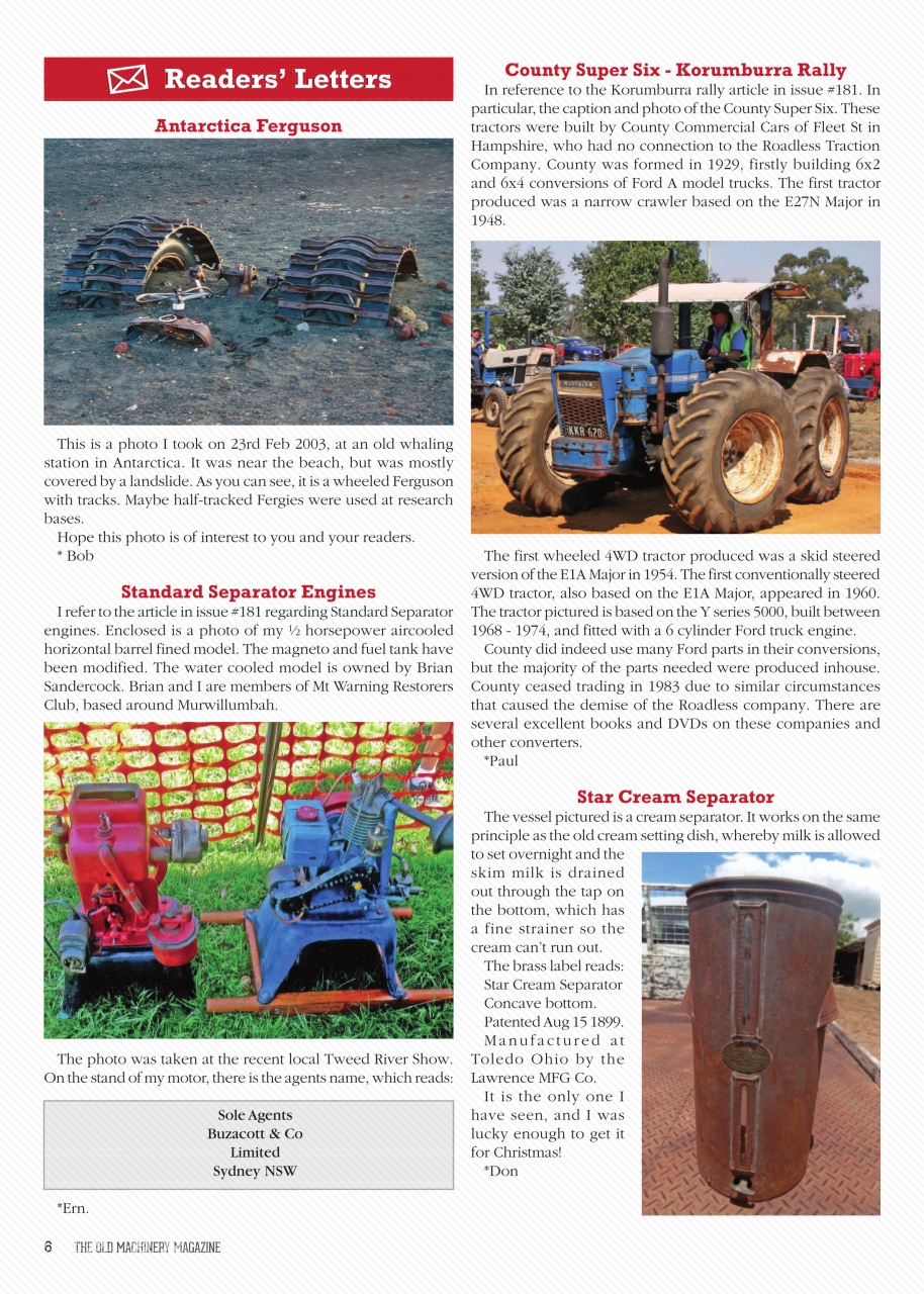 The Old Machinery Magazine Preview Pages