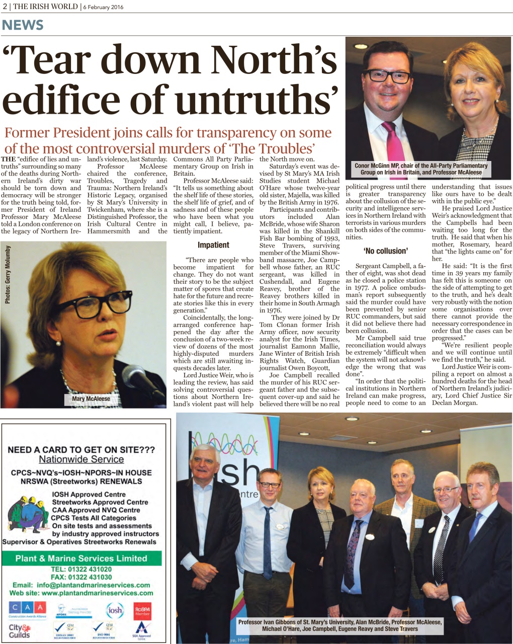 Irish World Preview Pages