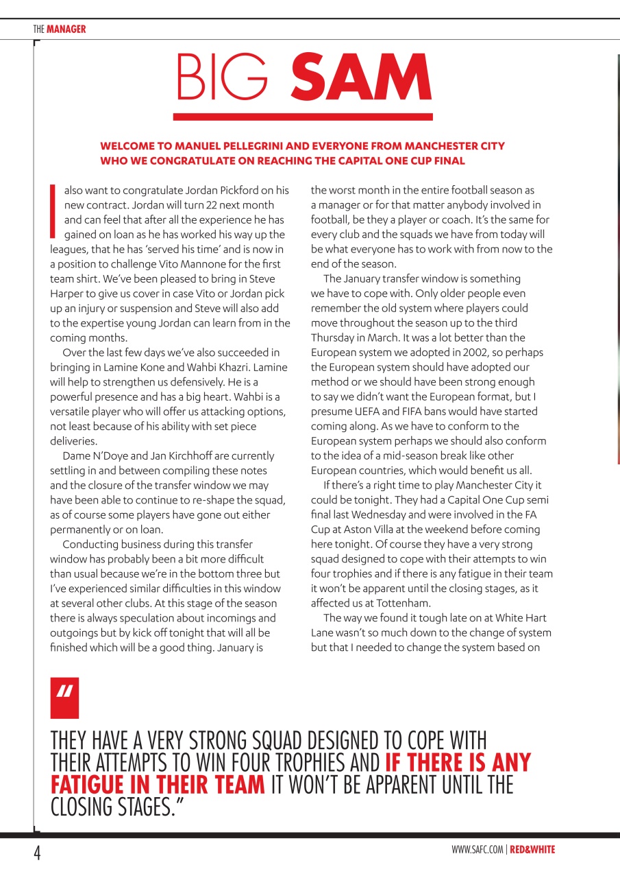 Sunderland FC Preview Pages