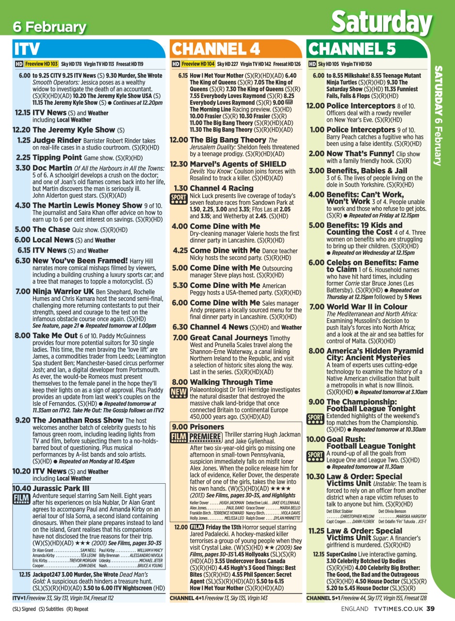TV Times Preview Pages