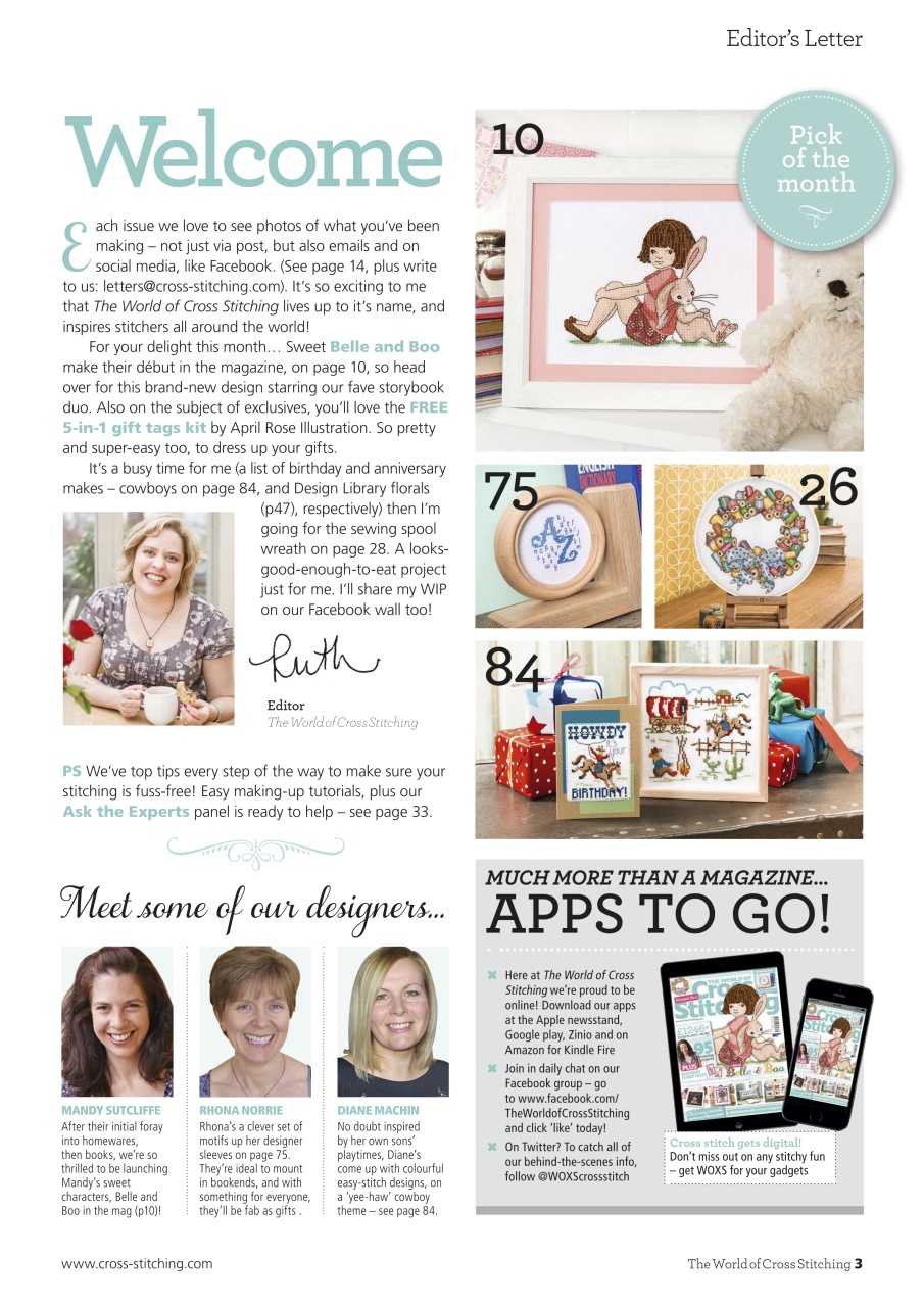 The World of Cross Stitching Preview Pages