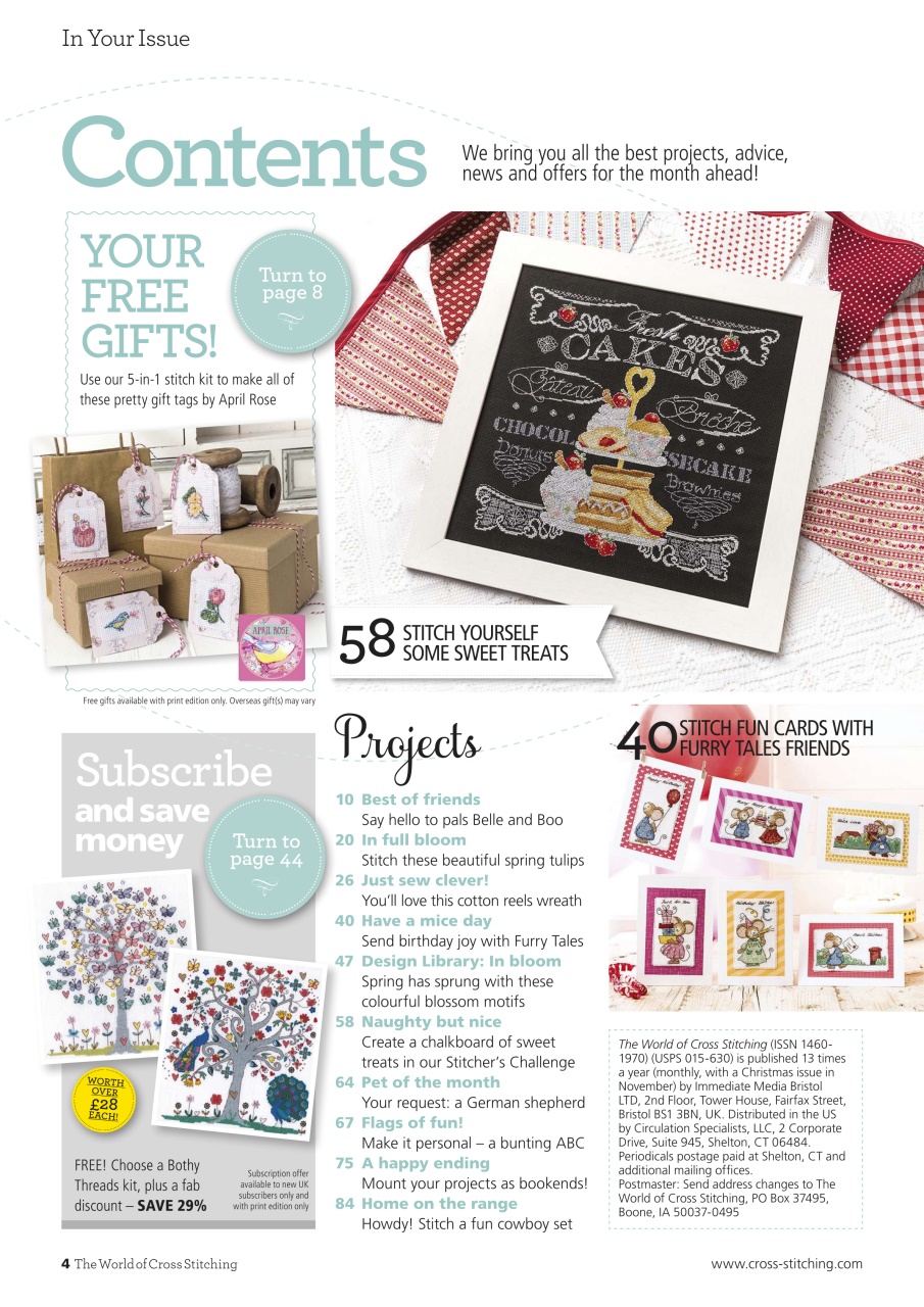 The World of Cross Stitching Preview Pages