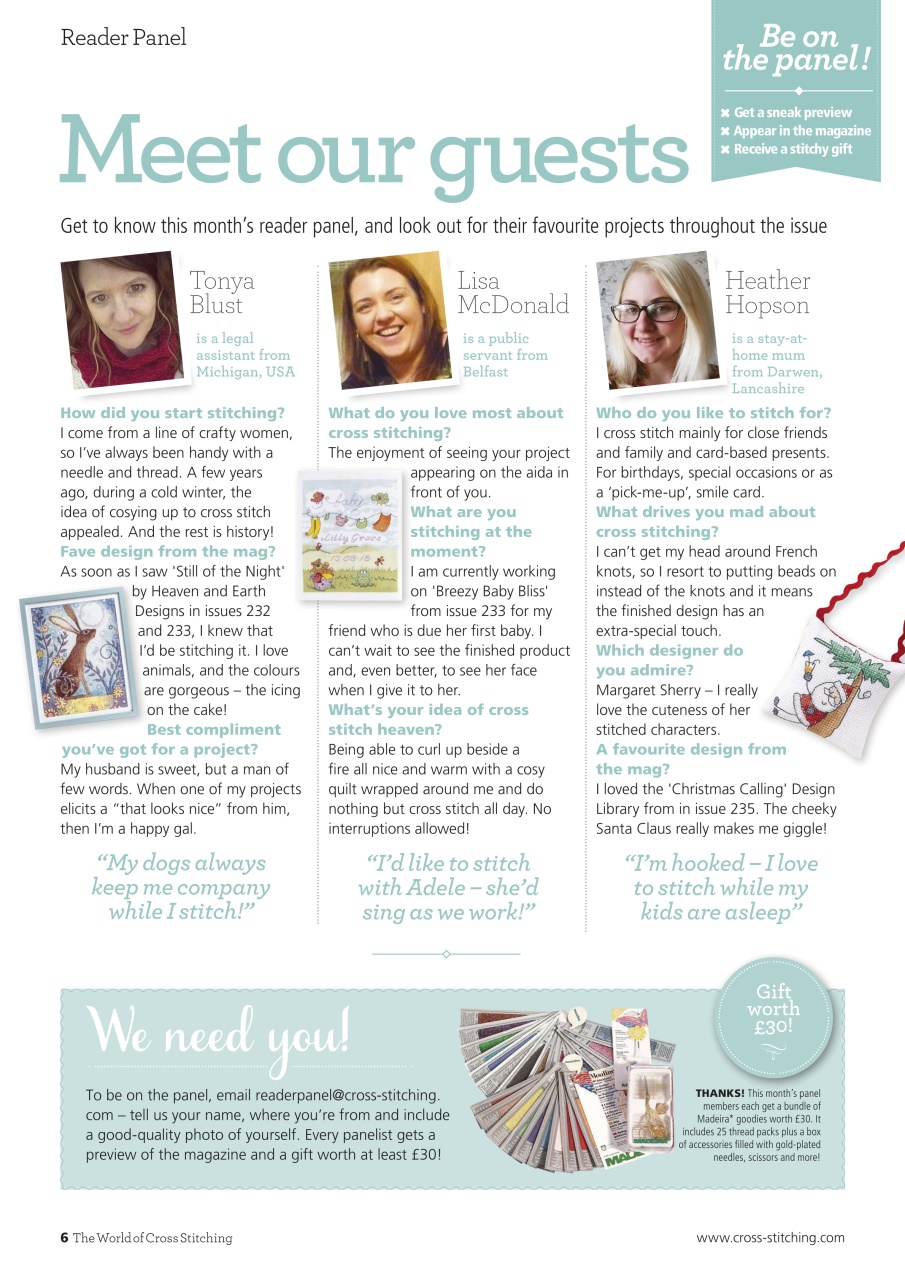 The World of Cross Stitching Preview Pages