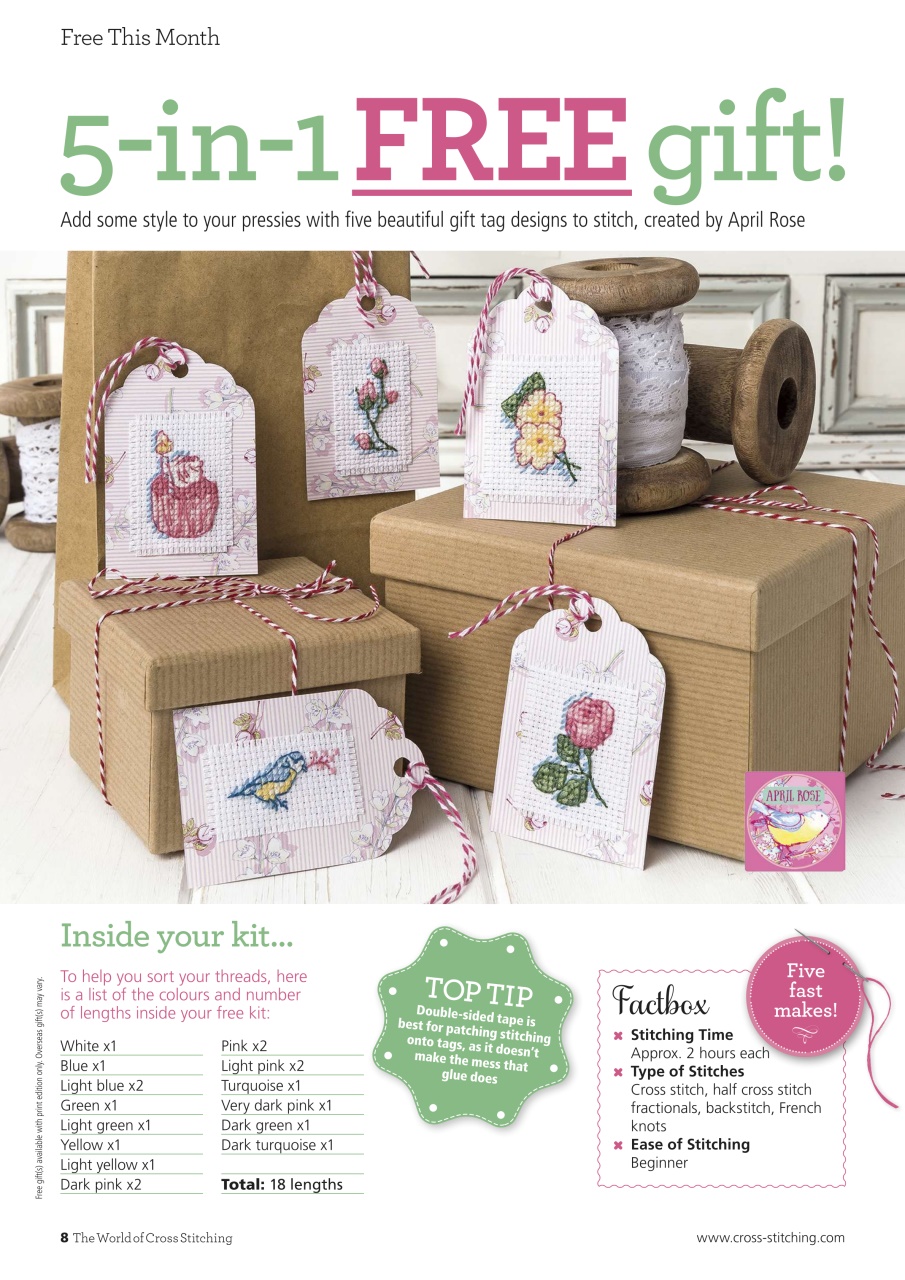 The World of Cross Stitching Preview Pages