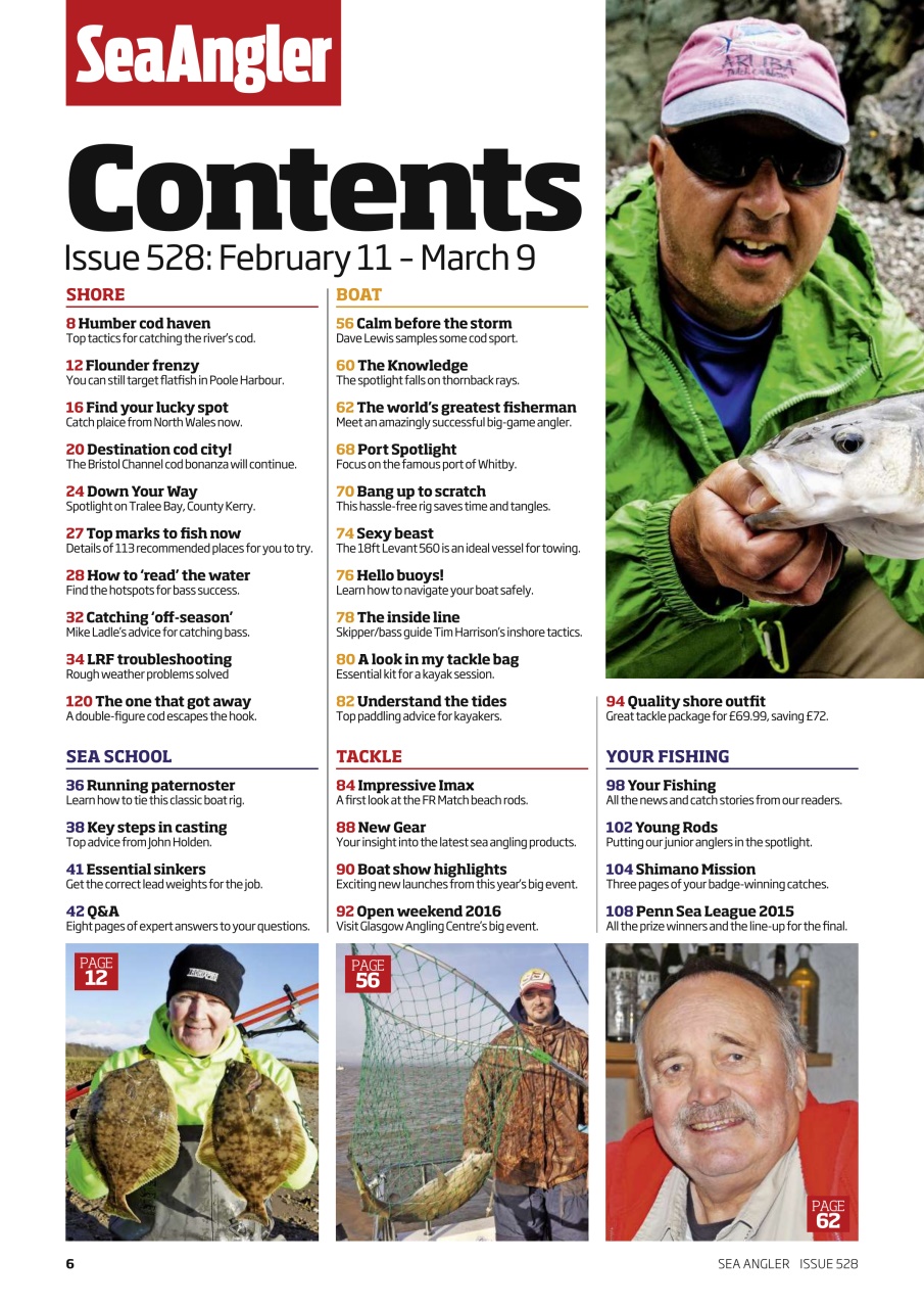 Sea Angler Preview Pages