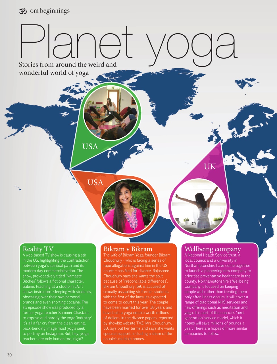 OM Yoga Magazine Preview Pages
