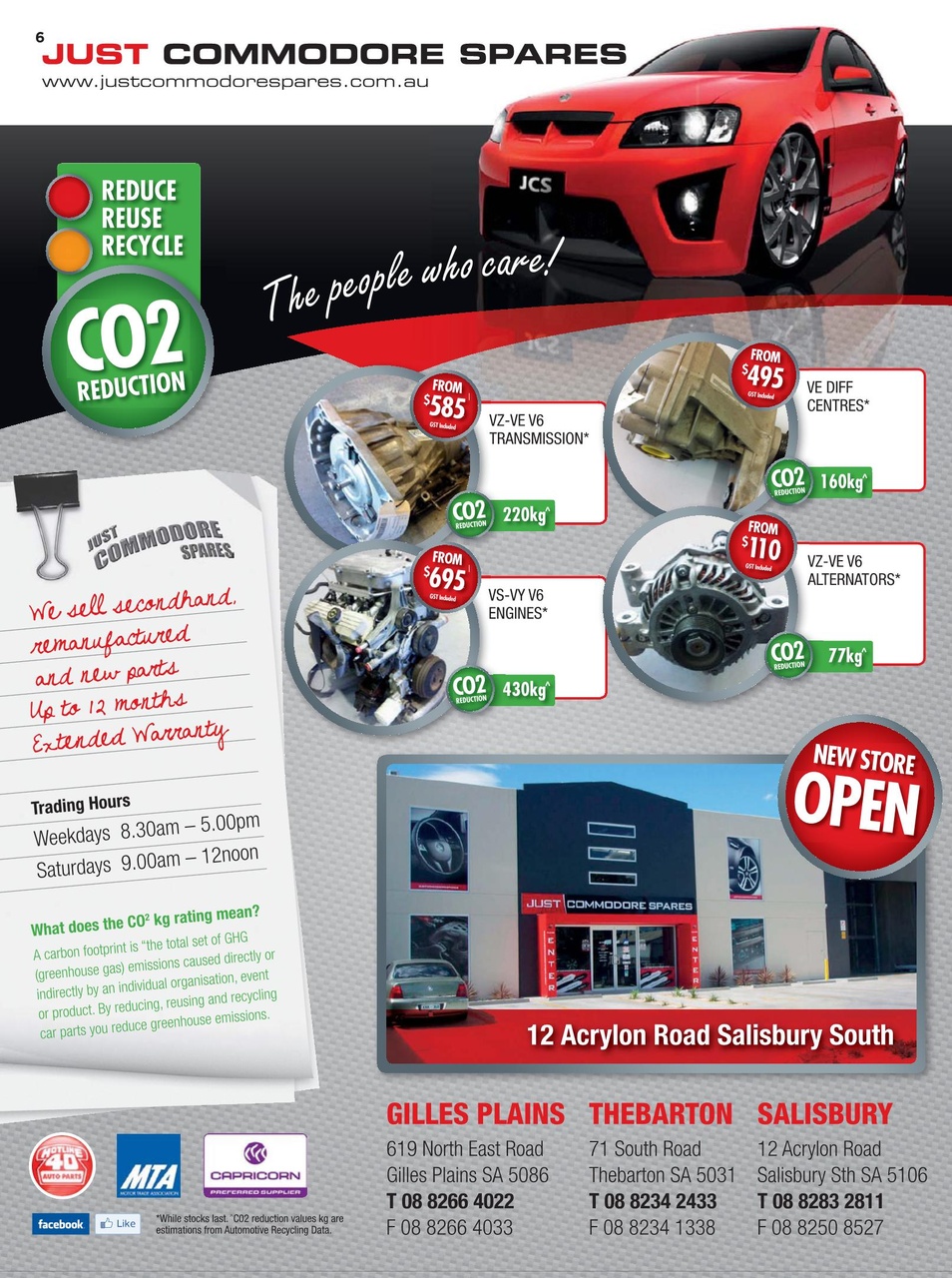 JUST PARTS Preview Pages