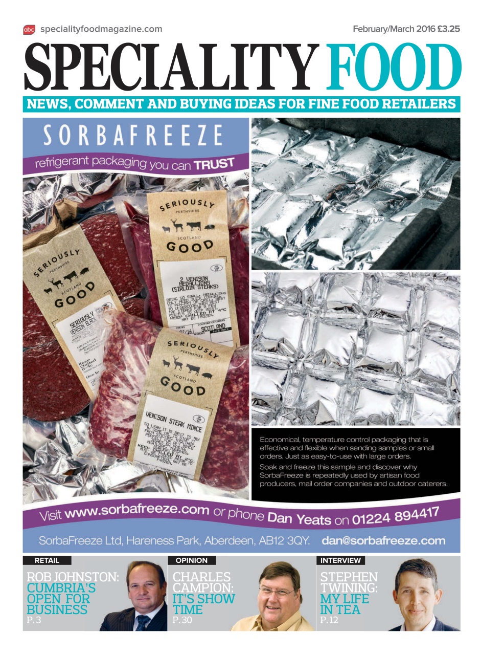 Speciality Food Preview Pages