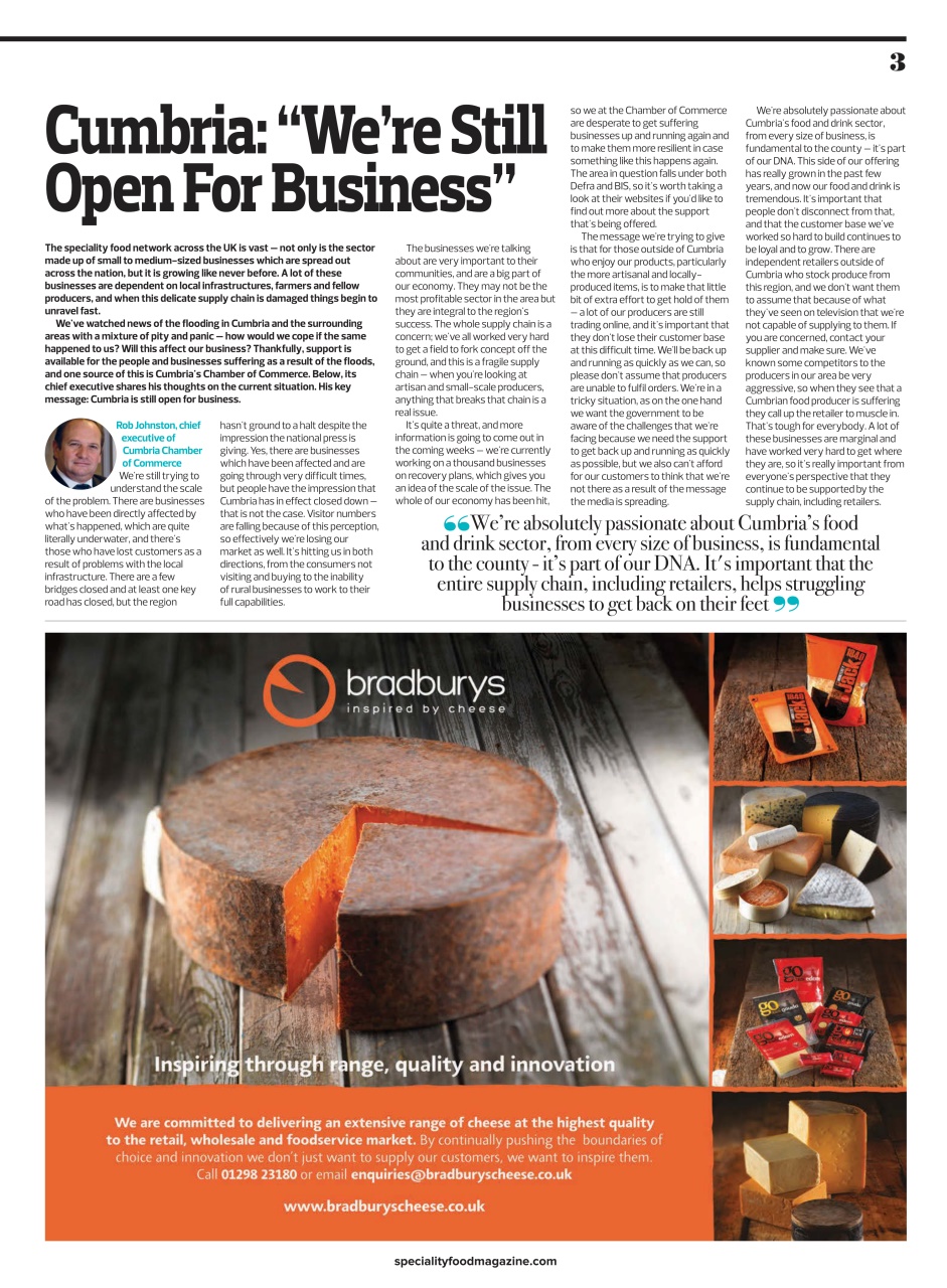 Speciality Food Preview Pages